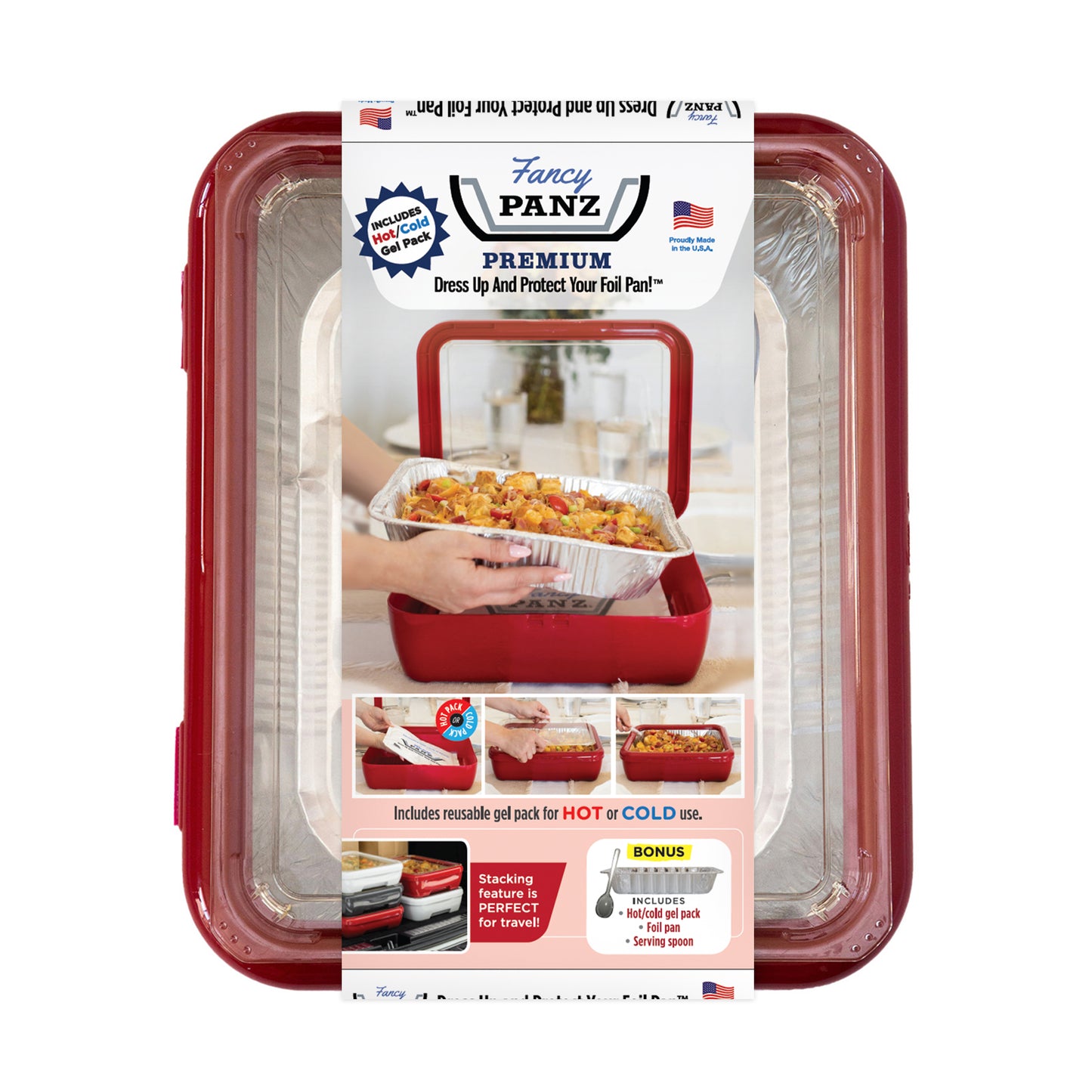 Fancy Panz® Premium - Red, Includes Hot/Cold Gel Pack