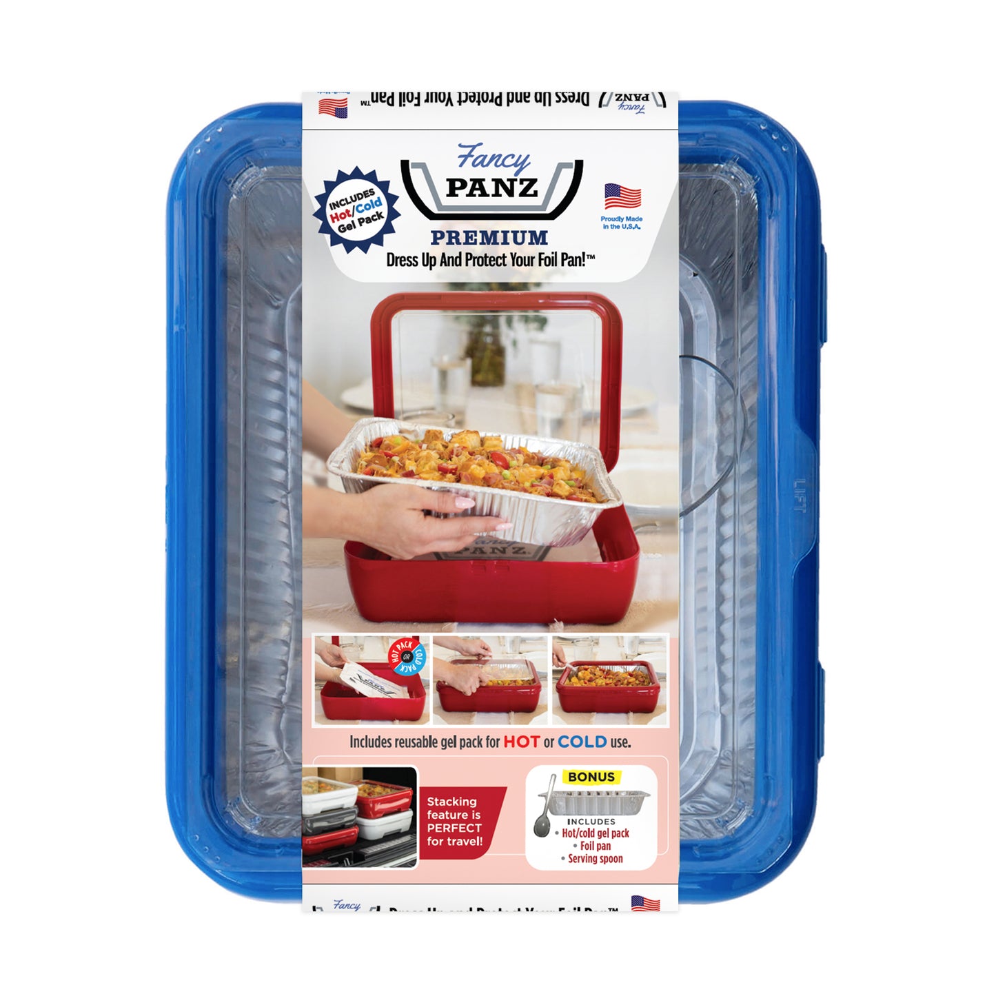 Fancy Panz® Premium - Denim Blue, Includes Hot/Cold Gel Pack